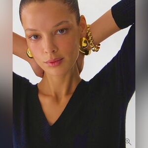 J. Crew Black V-Neck Sweater